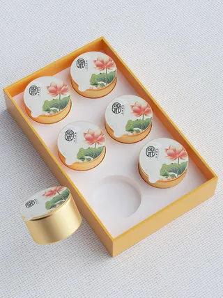 国风高档茶叶包装盒袋罐瓶LOGO标贴展示VI智能贴图样机PSD素材