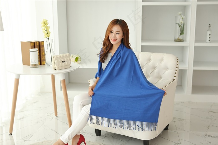 室内丝巾模特写真摄影