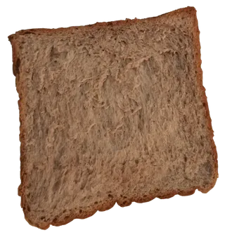 全麦黑麦吐司面包两片独立三明治免抠元素实物摄影素材