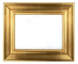 相框边框-现代简欧风格闪闪发光的金色金属边框