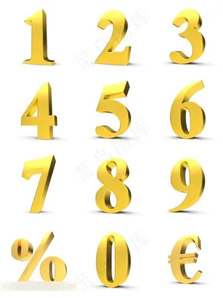 创意立体数字高清图片