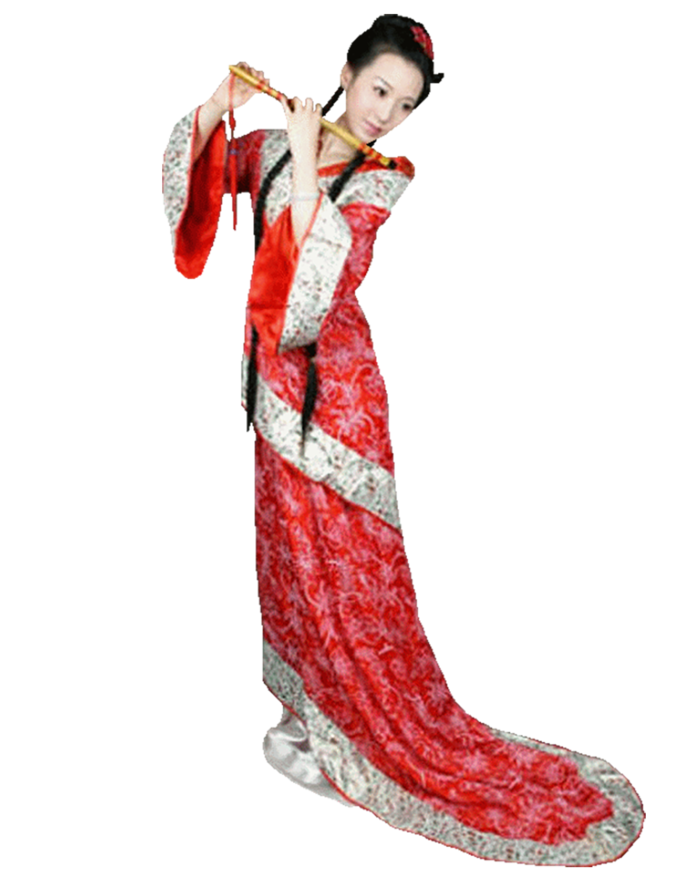 35 (2)免抠元素 免抠摄影 美女 人物 服装 古风 演奏