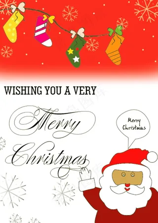 圣诞节英语祝福贺卡图片