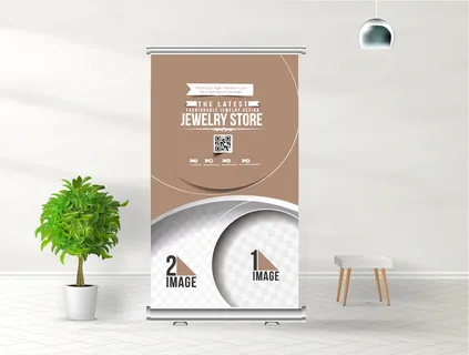 商务展架公司展架易拉宝矢量AI