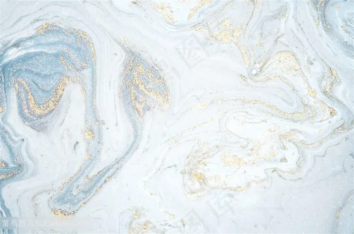 粉浅蓝金系大理石背景图片