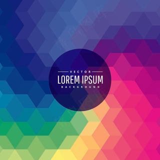 炫彩几何图形背景 几何艺术设计 多边形背景图片