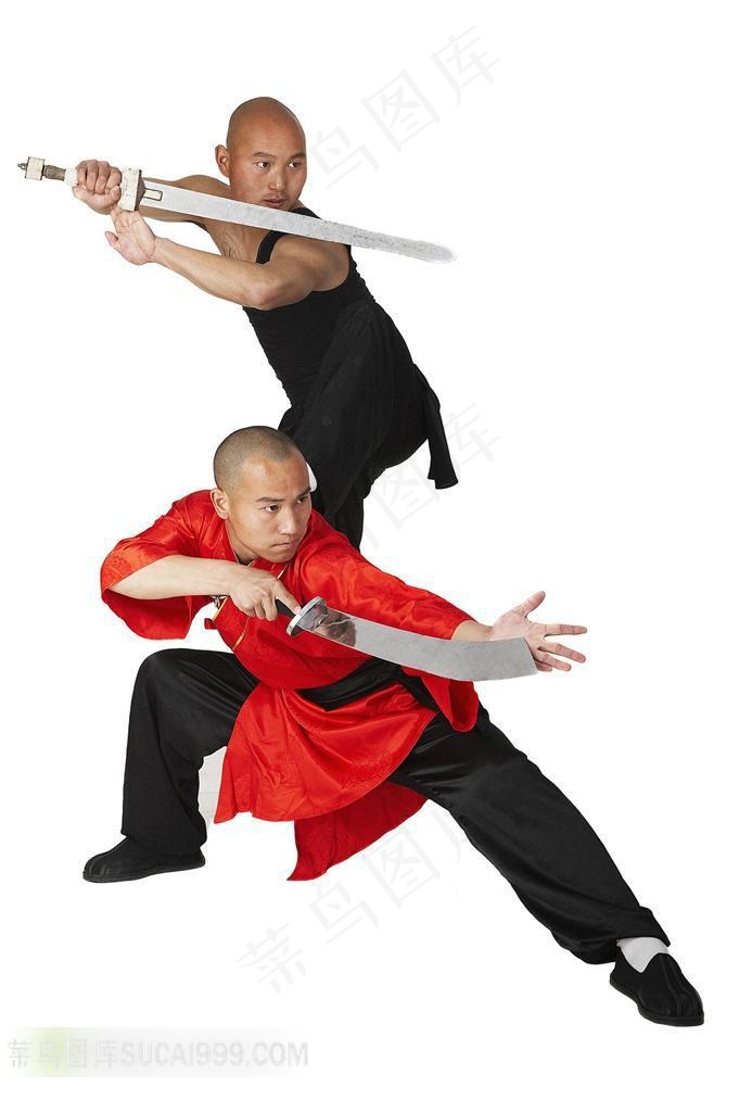 耍兵刃的和尚特写素材