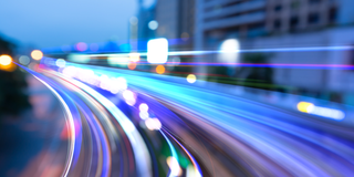 延时高速速度感光效光线城市公路背景