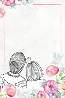 母亲节背景海报 