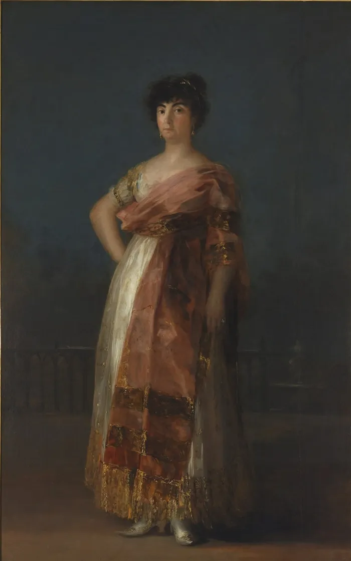 戈雅古典妇女油画素材