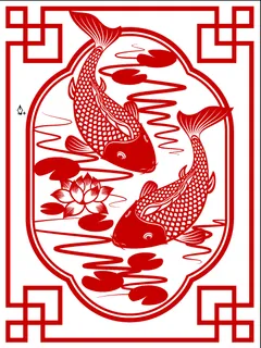 设计双鱼鲤鱼素材