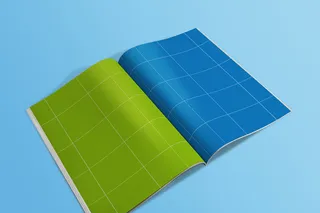 灰色简约大气画册样机