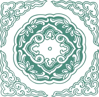 古色古香古典古风花纹海浪浪花流云边框