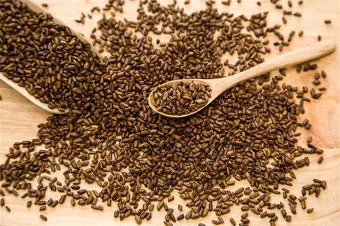 决明子茶勺子摄影