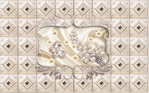 天花板花纹装饰背景墙