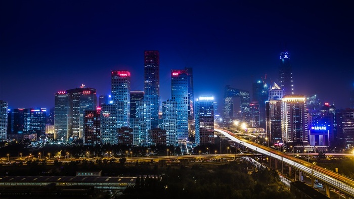 北京城市夜景