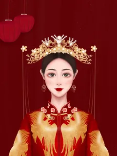 清新二十四节气夏至美女插画