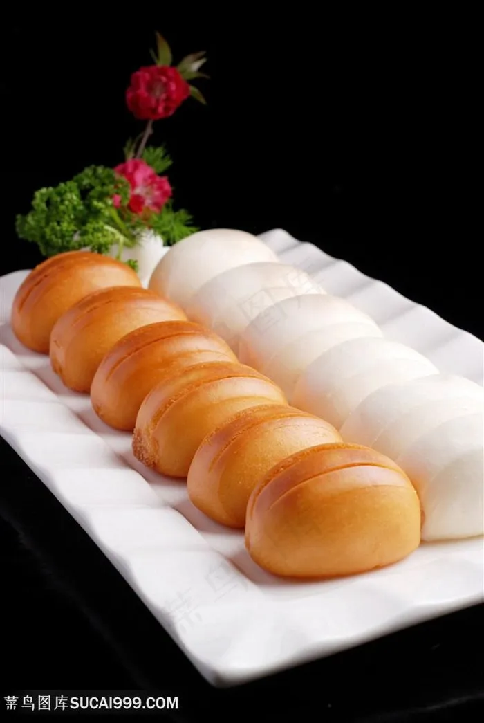 金银馒头的美食图片