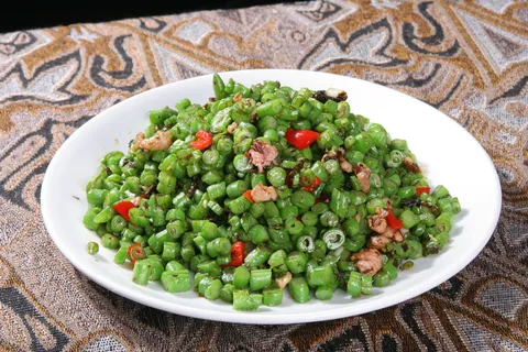 榄菜肉沫四季豆-福源菜馆