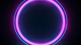 光圈彩色荧光色科技黑暗背景