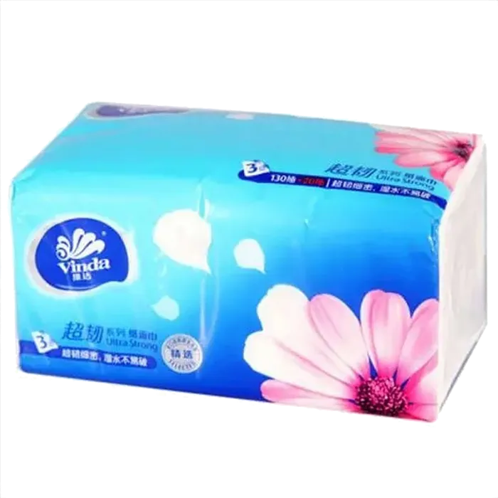 维达 超韧性系列抽纸 130抽／包超市商品白底图免抠实物摄影png格式图片透明底