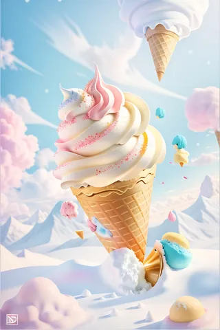 夏季夏天冰淇淋