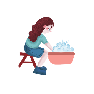 手绘卡通可爱人物艺术字5.1五一劳动节海报节日设计素材PNG免抠图