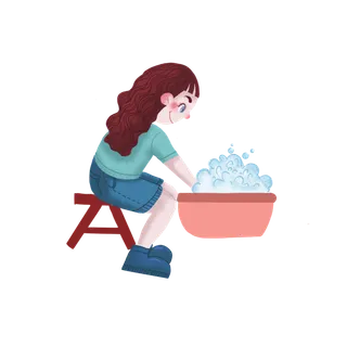 手绘卡通可爱人物艺术字5.1五一劳动节海报节日设计素材PNG免抠图