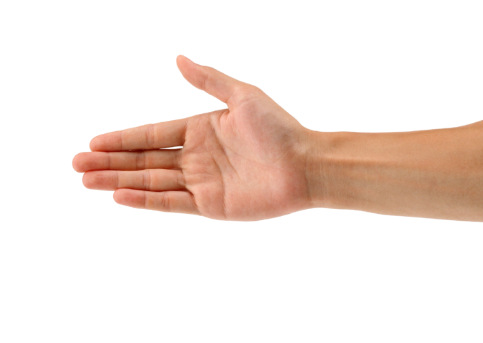 手势免抠png 手横打开