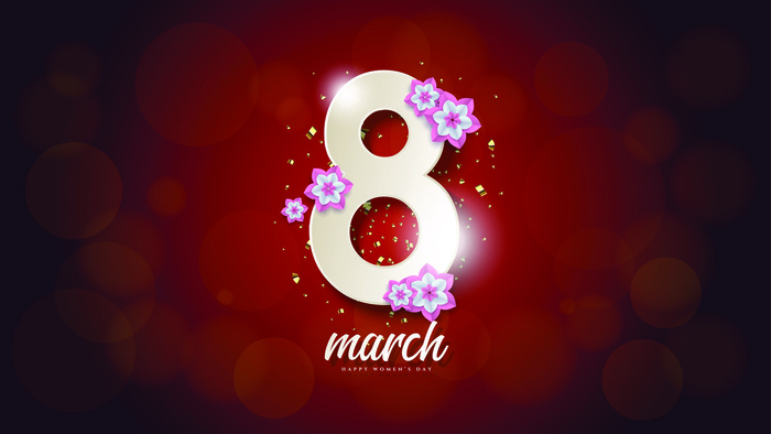 三八妇女节女神节贺卡素材