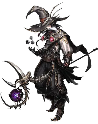 巫师人物卡通线条