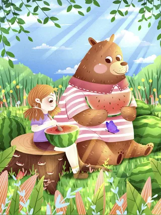 大暑海报节气素材