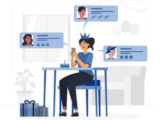 扁平化人物场景办公互联网等距ai矢量设计网页海报UI素材插画