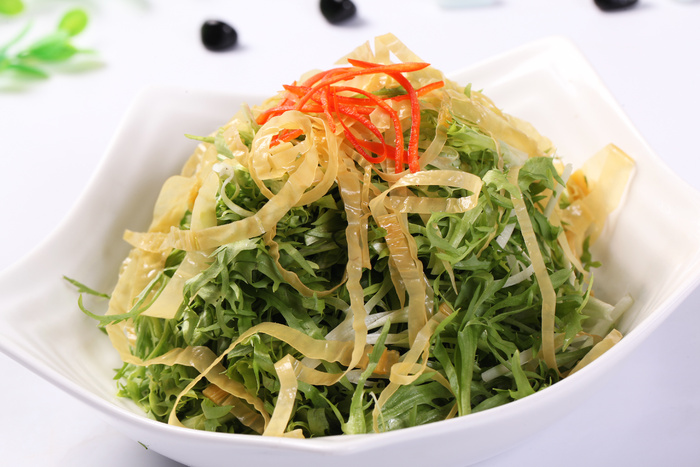 油皮拌苦菊 (2)