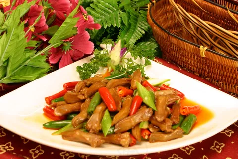 家常菜|美食|菜谱|菜单|0345芦笋酱鸭舌 家常菜|美食|菜谱|菜单|0345芦笋酱鸭舌