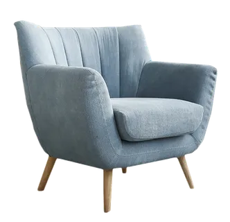 淡蓝色的舒适沙发免扣