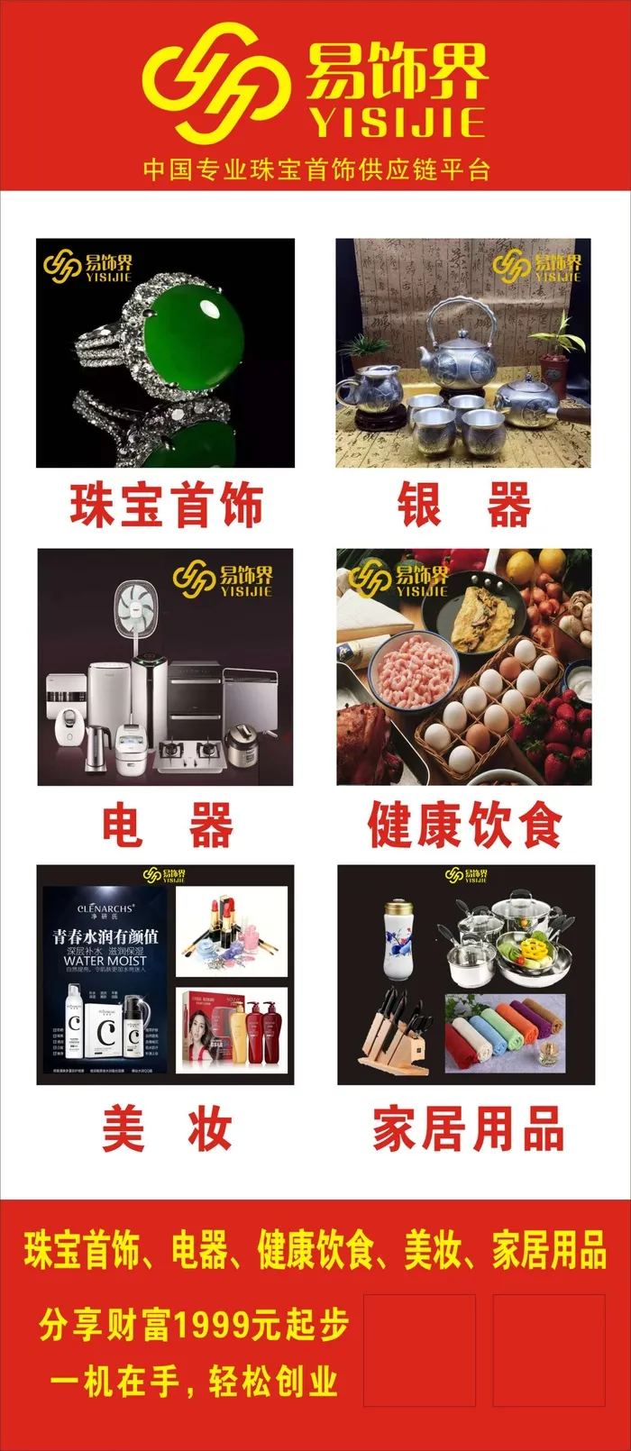 易饰界门型展架cdr矢量模版下载