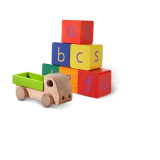 玩具素材积木小车