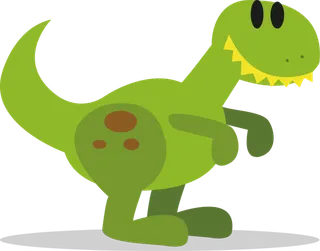 小绿卡通可爱恐龙