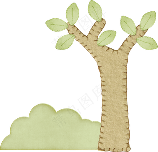 免抠卡通树