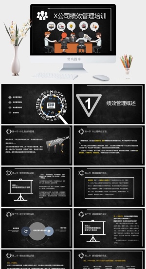 绩效管理PPT模板预览图