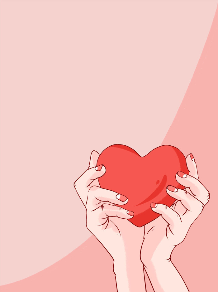 红色公益爱心慈善活动宣传海报展板背景图片PSD分层设计素材模板