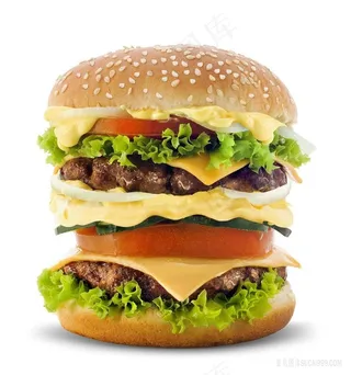 美食西餐汉堡包