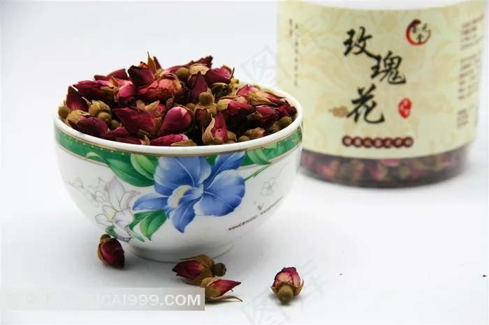 玫瑰花茶花蕾
