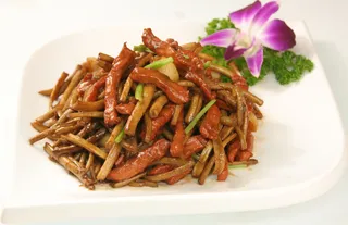 33 茶树菇炒牛柳 美食乡新店