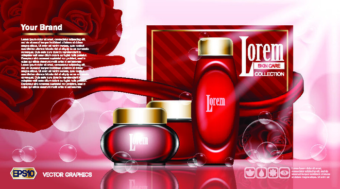 设计广告化妆品素材