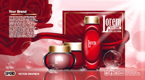 设计广告化妆品素材