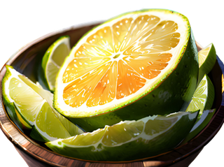 绿色分享高清手绘免抠素材图PNG16橙金秋美食