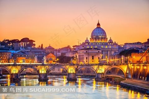 高清乡镇街道夜景图片