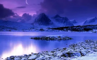 冬天唯美雪景自然风光摄影